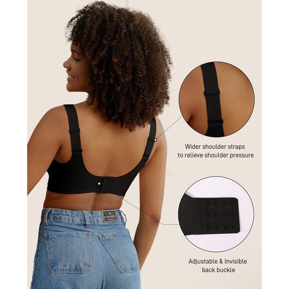 New Niidor Seamless Wireless Bralette Comfortable for Women Black XX Large NEW! - Picture 2 of 8